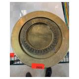 Brass Plates With Pierced Rim