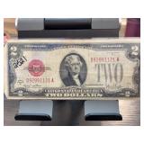 1928-G US $2 Red Seal Note D92991121A