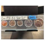 1972 GEM Brilliant Uncirculated US Year Set