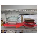 Pampered Chef and Glass Baking Dish Set