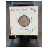 1916 Barber Dime US Silver Coin