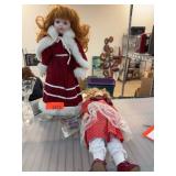 Heritage Mint Collection Porcelain Dolls Pair