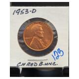 1953-D Lincoln Wheat Cent Brilliant Uncir.