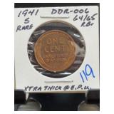 1941-S Lincoln Wheat Cent DDR-006