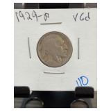 1929 Buffalo Nickel VG8
