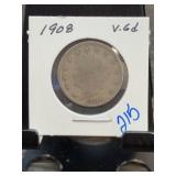 1908 Liberty Head V Nickel US Coin