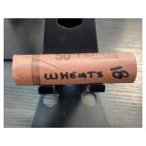 Roll of Wheat Pennies, 50 Coins