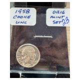 1958 Roosevelt Dime Choice Uncirculated