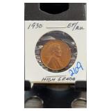 1930-D Lincoln Wheat Cent EF/AU High Grade