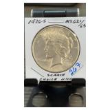 1926-S Peace Silver Dollar MS62+
