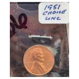 1951 Lincoln Wheat Cent Choice Uncirculated