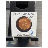 1944 Lincoln Wheat Cent MS65/66 RD
