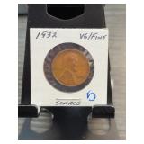 1932 Lincoln Wheat Cent VG/Fine