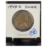 1943-S Silver Jefferson Nickel