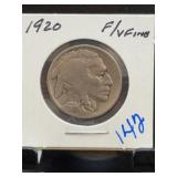 1920 Buffalo Nickel, Fine Condition