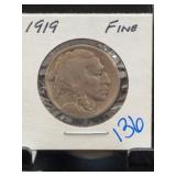 1919 Buffalo Nickel in Fine Condition