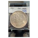1921 Morgan Silver Dollar CH. UNC.