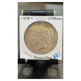 1928-S Peace Silver Dollar EF/AU