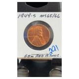 1949-S Lincoln Wheat Cent MS65/66 RD