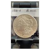 1881-S Morgan Silver Dollar BU