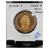 2008-S James Monroe Presidential $1 Proof
