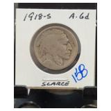 1918-S Buffalo Nickel