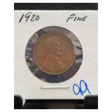 1920 Lincoln Wheat Cent Fine Grade