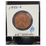 1950-S Lincoln Wheat Cent, Uncirculated