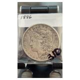 1886 Morgan Silver Dollar Coin