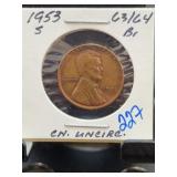 1953-S Lincoln Wheat Cent CH UNCIRCULATED