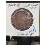 1912-D Liberty Head Nickel, VF20