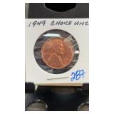 1949 Lincoln Wheat Cent Choice UNC