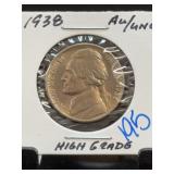1938 Jefferson Nickel High Grade