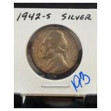 1942-S Silver Jefferson Nickel