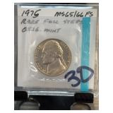 1975 Jefferson Nickel MS65/66 FS
