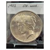 1922 Peace Silver Dollar CH. UNC.