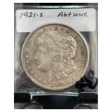 1921-S Morgan Silver Dollar AU