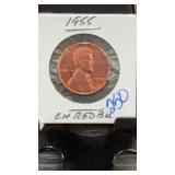 1955 Lincoln Wheat Cent CH RB