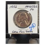 1956 Jefferson Nickel MS65/66 Full Steps