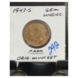1947-S Roosevelt Dime Gem Uncirculated