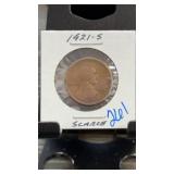 1921-S Lincoln Wheat Cent, Scarce