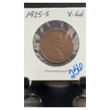 1925-S Lincoln Wheat Cent Penny