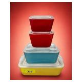 Pyrex Primary Colors Refrigerator Dishes Set