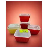 5 Glass Refrigerator Dishes