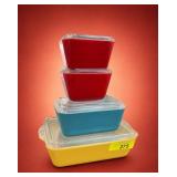 Pyrex Primary Colors Refrigerator Dishes Set