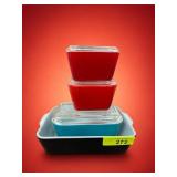 Pyrex Refrigerator Dishes with Lids