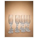 Mikasa The Ritz Crystal Champagne Flutes Set