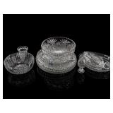 Pressed Glass Tableware Lot