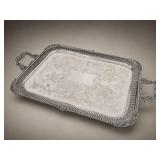 Cheltenham Silver Plated Rectangular Tray