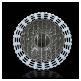 Fenton French Opalescent Basketweave Plate